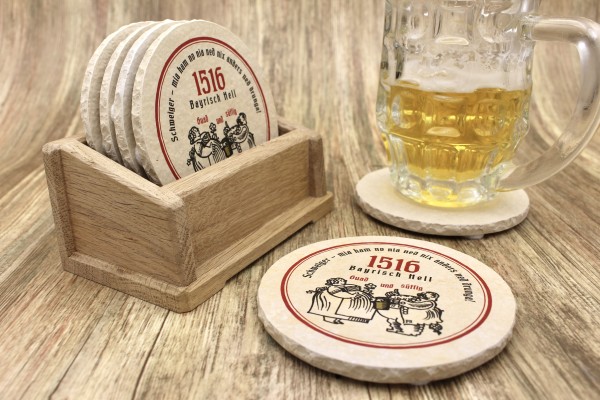 Brauerei Schweiger - Natursteinuntersetzer