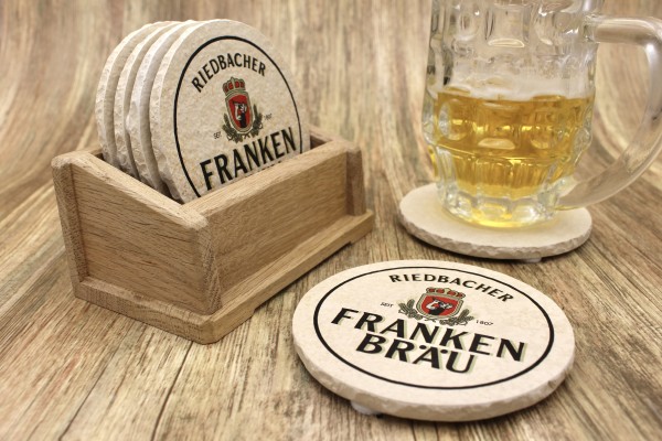 Frankenbräu - Natursteinuntersetzer