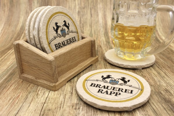 Brauerei Rapp - Natursteinuntersetzer