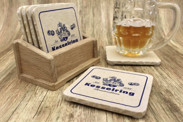 Brauerei Kesselring Urfränkisches Landbier - Natursteinuntersetzer